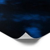 青い平和サイン ポスター (角)