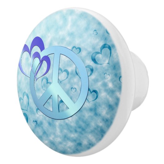 青い平和 セラミックノブ (右)