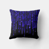 青い幻影の2進符号 クッション (裏面)