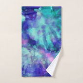 青い幻想の水彩画： バスタオルセット (ハンドタオル)