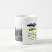 青い幽霊の小隊-上昇および青 コーヒーマグカップ (中央)