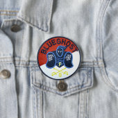 青い幽霊ピン 缶バッジ (インサイチュ)