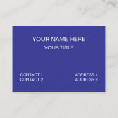 青い幾何モダン図形 名刺 (裏面)