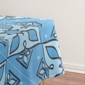 青い幾何学中東模様テーブルクロス テーブルクロス (インサイチュ)