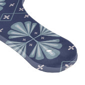 青い幾何学模様のパターン カッティングボード (角)