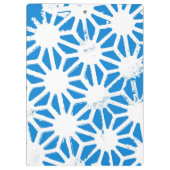 青い幾何学的パターン クリップボード (裏面)