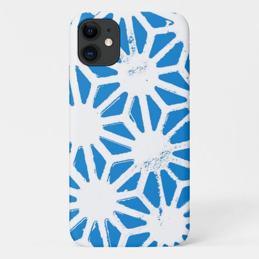 青い幾何学的パターン Case-Mate iPhoneケース (裏面)