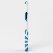 青い幾何学的パターン Case-Mate iPhoneケース (裏面/右)