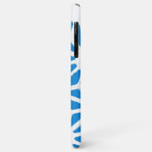 青い幾何学的パターン Case-Mate iPhoneケース (裏面/左)