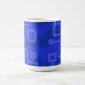 青い幾何学的マグカップ コーヒーマグカップ (中央)