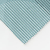 青い幾何学的波 フリースブランケット (角)