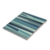 青い幾何学的海波 タイル (側面)