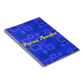 青い幾何学的 ノートブック (右側)