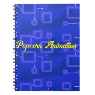 青い幾何学的 ノートブック