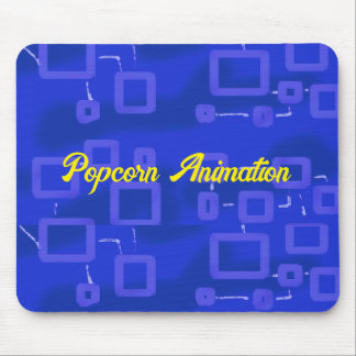 青い幾何学的 マウスパッド