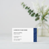 青い幾何学的 名刺 (スタンド正面)