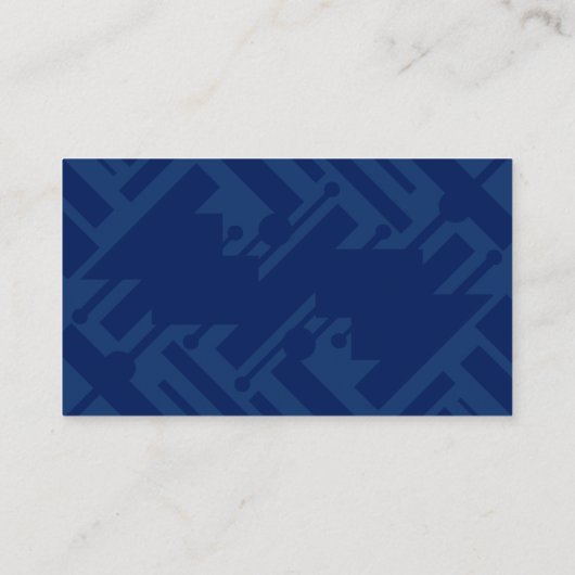 青い幾何学的 名刺 (裏面)
