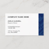 青い幾何学的 名刺 (正面)