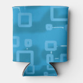 青い幾何学的 缶クーラー (正面)