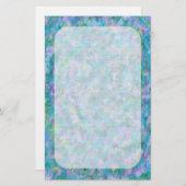 青い庭が並んだ素晴らし文房具 便箋 (正面/裏面)