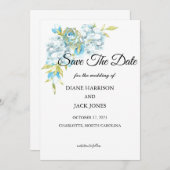 青い庭の花たち 保存の日 招待状 (正面/裏面)