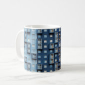 青い建物 コーヒーマグカップ (正面左)