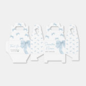 青い弓で男の子のシャワー フェイバーボックス (折り畳みなし)