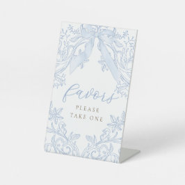 青い弓の引エレガントき印 台座サイン