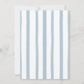 青い弓の波のフレお洒落ー結婚ム セーブザデート (裏面)