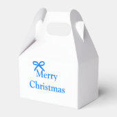 青い弓メリークリスマス家族のギフトシンプルモダー フェイバーボックス (裏面サイド)