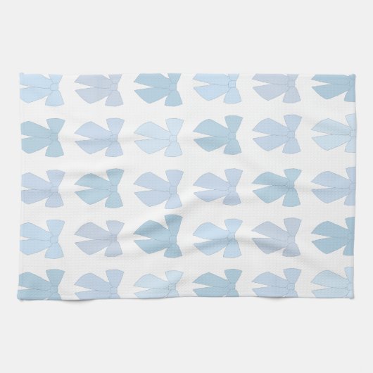 青い弓 キッチンタオル (横)