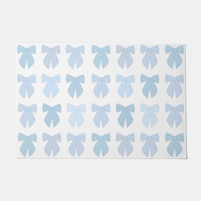 青い弓 ドアマット (正面)