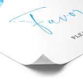 青い弓 – ポスターを引く ポスター (角)