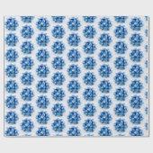 青い弓 ラッピングペーパー (フラット)