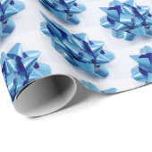 青い弓 ラッピングペーパー (ロールコーナー)