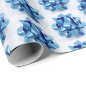 青い弓 ラッピングペーパー (ロールコーナー)