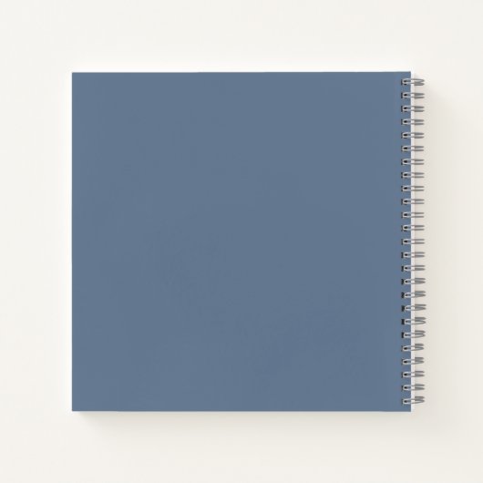 青い引用文のスケッチのシやる気を起こさせるェーズ ノートブック (裏面)