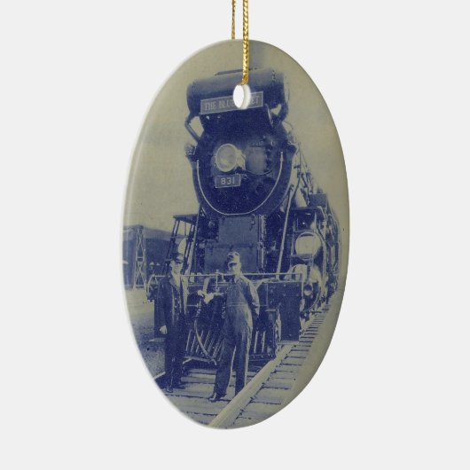 青い彗星のクリスマスのオーナメント セラミックオーナメント (右)