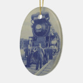 青い彗星のクリスマスのオーナメント セラミックオーナメント (左)