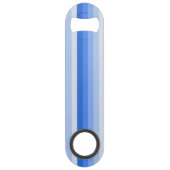 青い影のストライプ スピード栓抜き (正面)