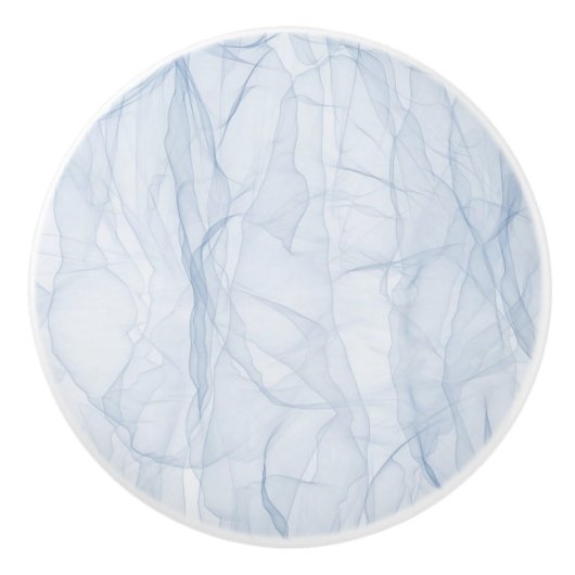 青い影のパターン セラミックノブ (正面)