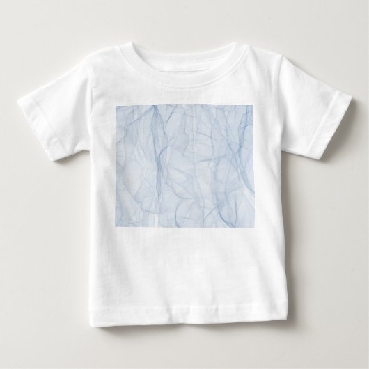 青い影のパターン ベビーTシャツ (正面)