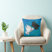 青い影の犬 クッション (椅子)