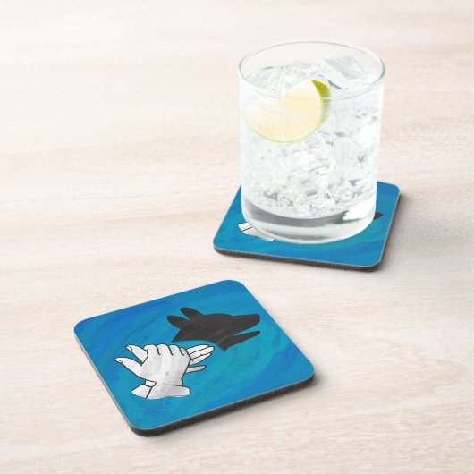 青い影の犬 コースター (右側)