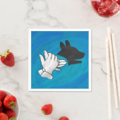 青い影の犬 スタンダードカクテルナプキン (インサイチュ)