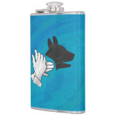 青い影の犬 フラスク (左)