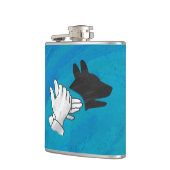 青い影の犬 フラスク (左)