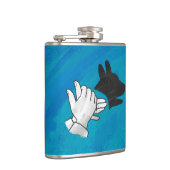 青い影の犬 フラスク (右)