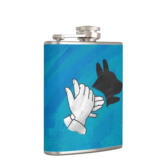 青い影の犬 フラスク (右)