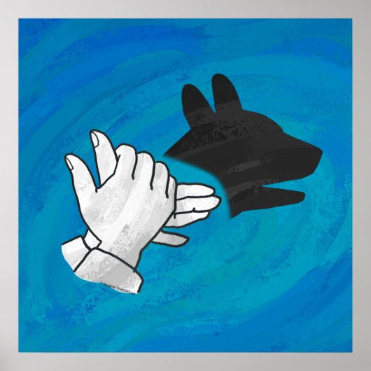 青い影の犬 ポスター (正面)